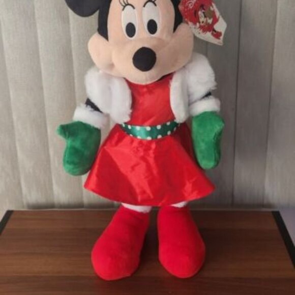 Gemmy Minnie Mouse Holiday Greeter Christmas 22" Tall Plush Standing - Picture 2 of 14